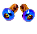 Battery lid lock cover titanium bolts