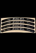 Chrome excel rim stickers all bikes